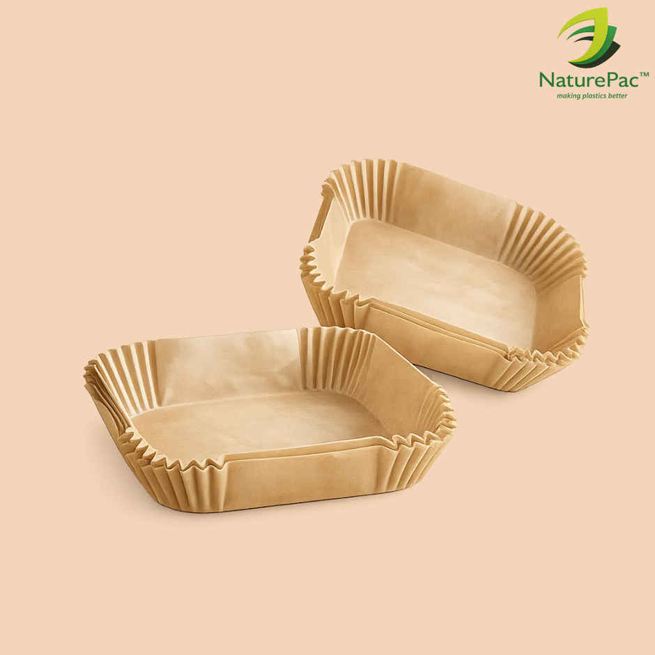 Naturepac AirFryer Paper Liners Square 6 inch