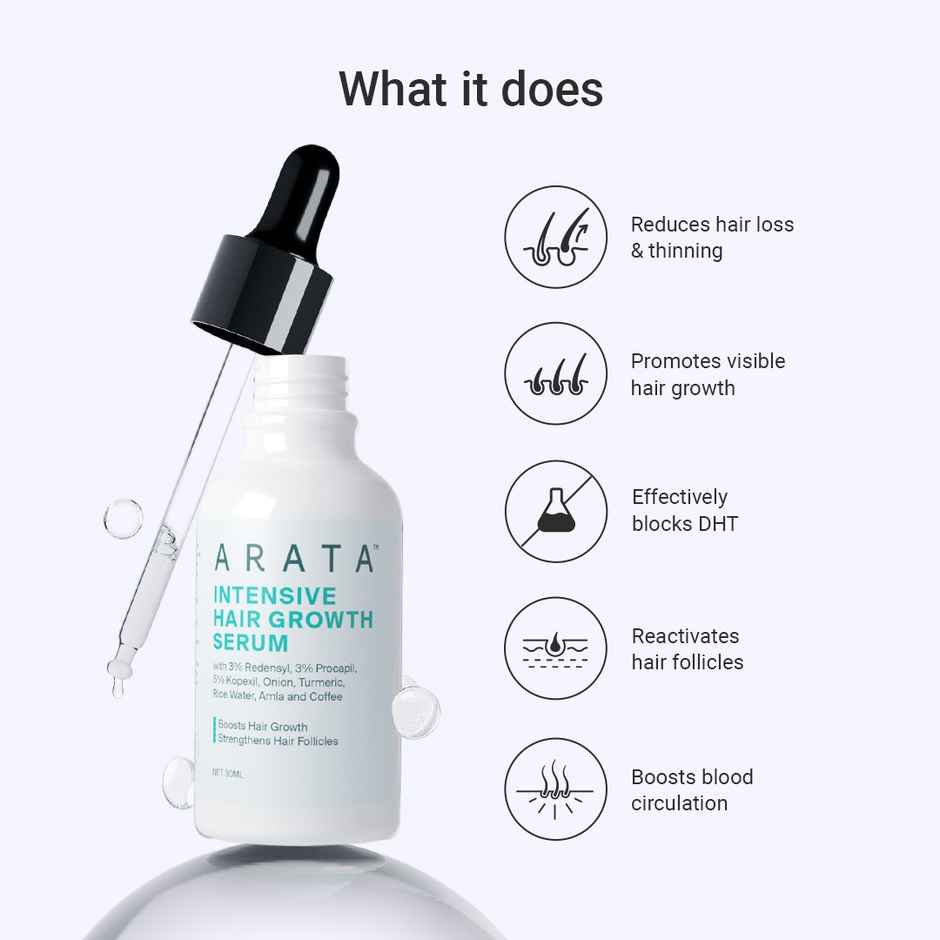 Arata Hair Growth Intensive Serum with 3% Redensyl