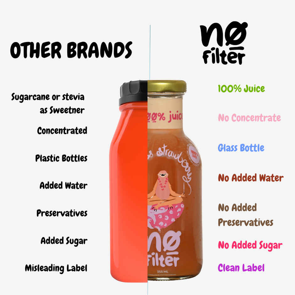 No filter Real Strawberry Juice