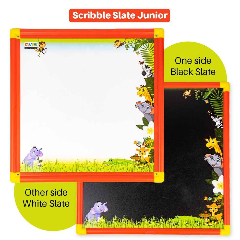 Ratna's Scribble Slate Junior| Slate & Chalk | Assorted