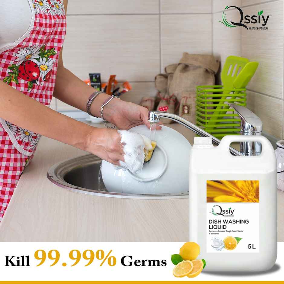 Qssiy Lime and Basil Fragrance Dishwash Liquid Gel