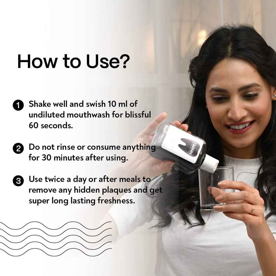 Habbits Natural Charcoal & Spearmint Mouthwash