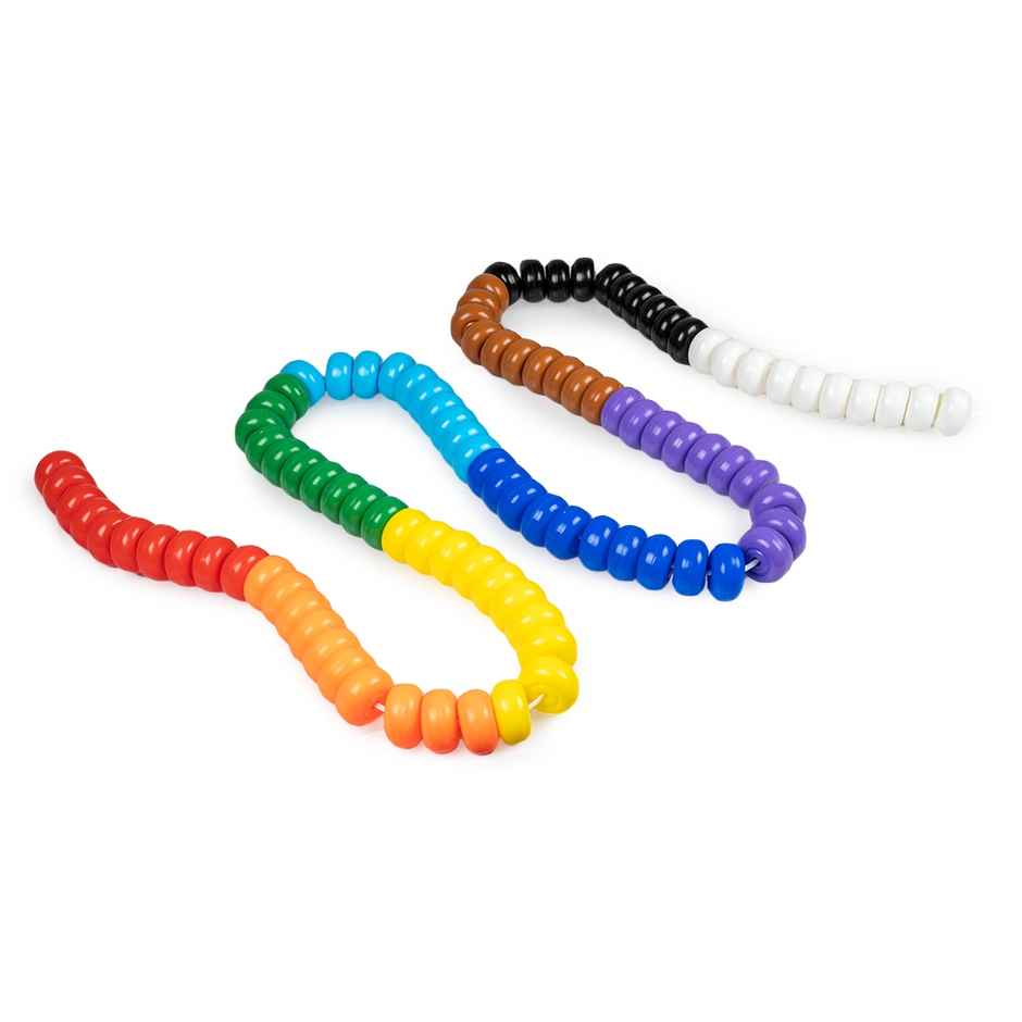 Ratna's Rainbow Jumbo Beads 100 Beads | Assorted