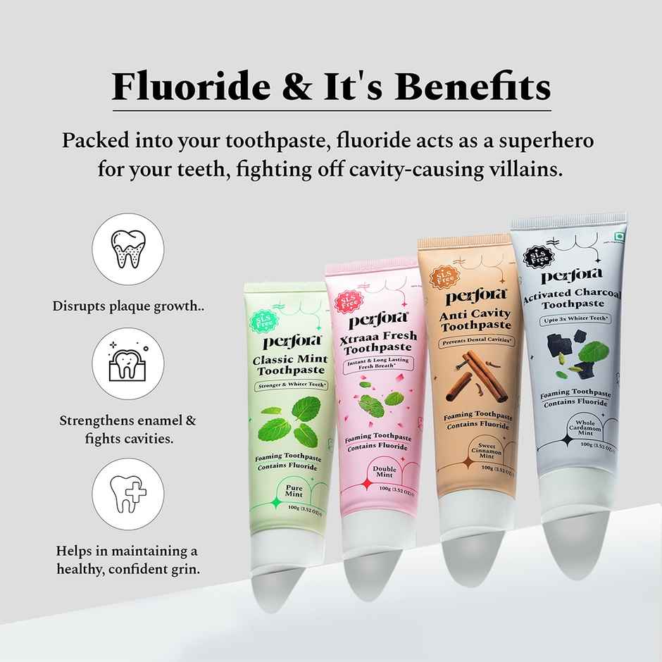 Perfora Classic Mint Toothpaste for Stronger Teeth