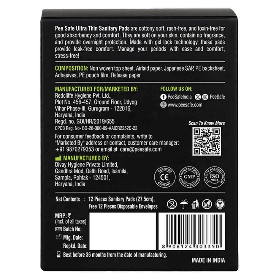 Pee Safe Ultra Thin XL Pads