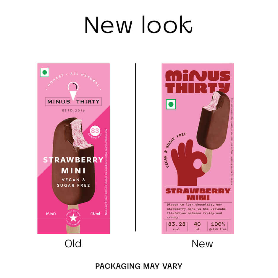 MINUS THIRTY Strawberry Mini Stick Vegan & Sugar Free