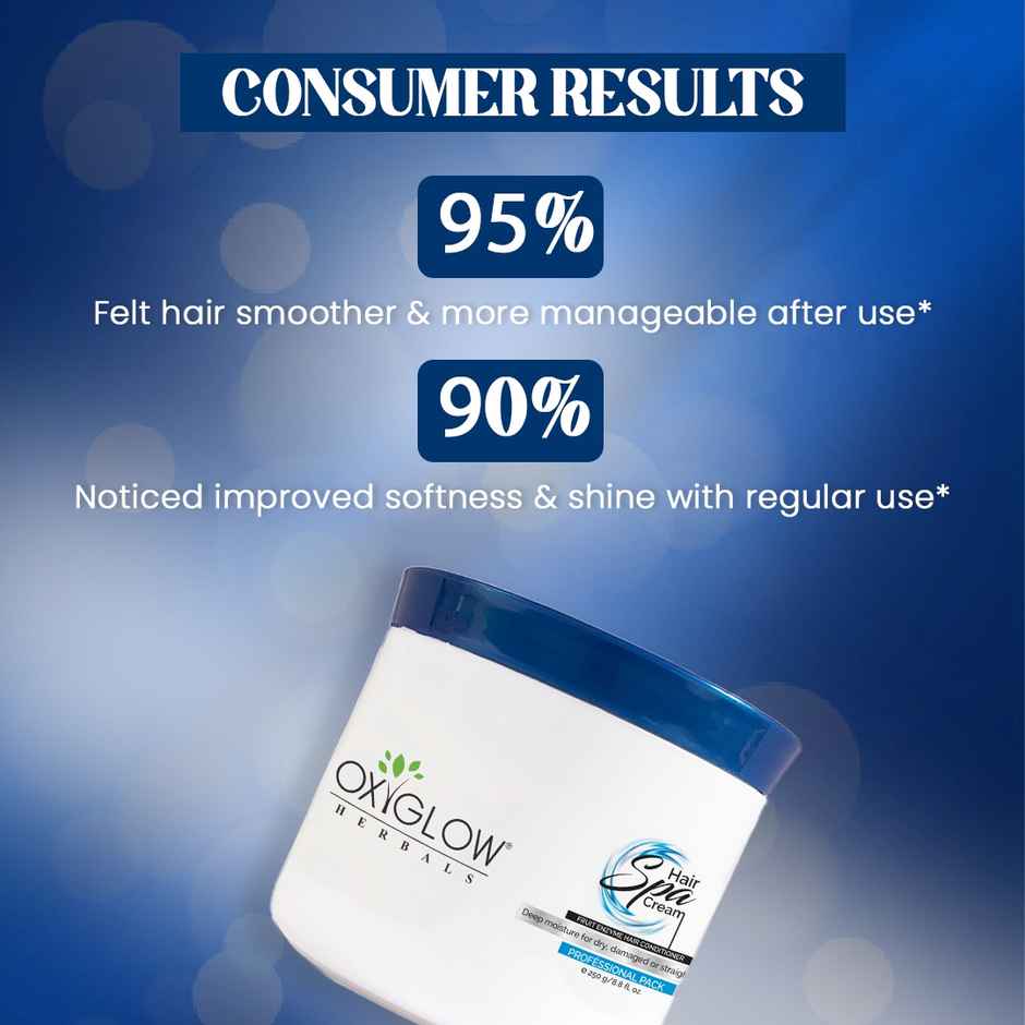 Oxyglow Herbals Hair Spa Cream - Deep Nourishment For Roots & Smoothesn Hair