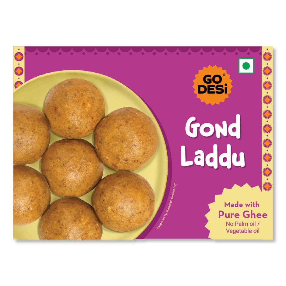 Atta Gond Ghee Laddu By GO DESi