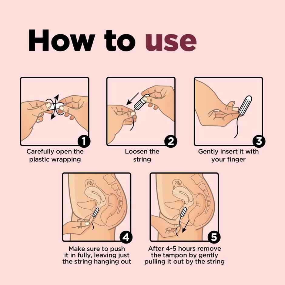 Pee Safe 100% Organic Tampons Super