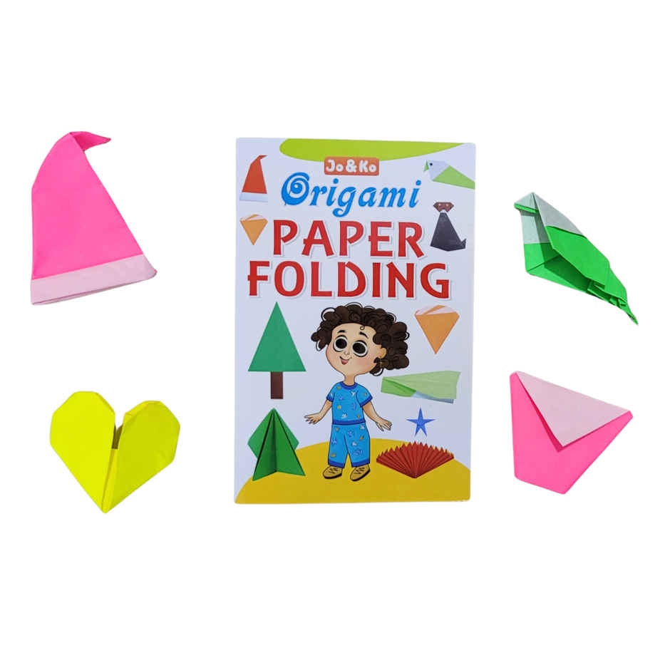 JoGenii Origami Kit - 100 Sheets With Instruction Booklet And Marker | Travel Friendly