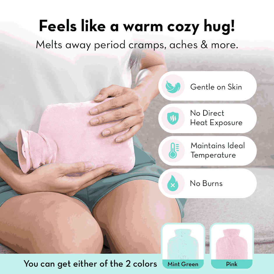 Plush Hot Water Bag-Cuddle Buddy With Removable Cover