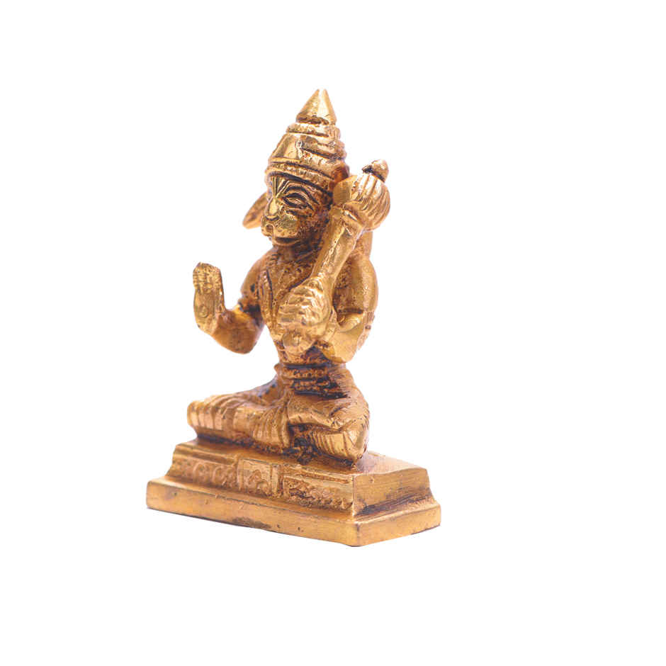 Hanuman Ji Brass Idol On Square Chowki | Devnidhi