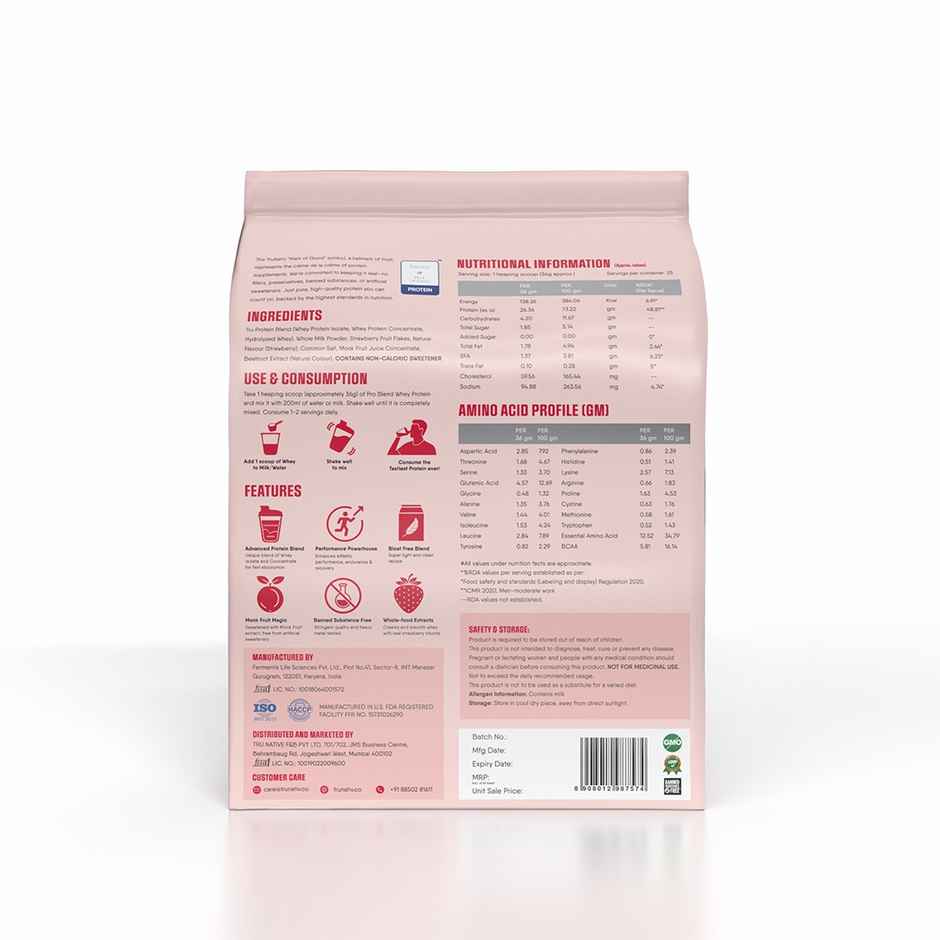 Trunativ Pro Blend Whey Protein - Strawberry