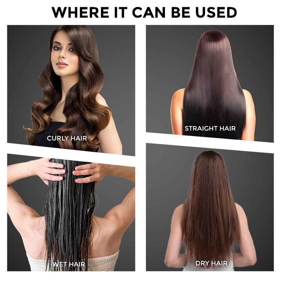 Winston 2 In 1 Hair Styling Blow Brush For Women - 1200 Watts (Black)