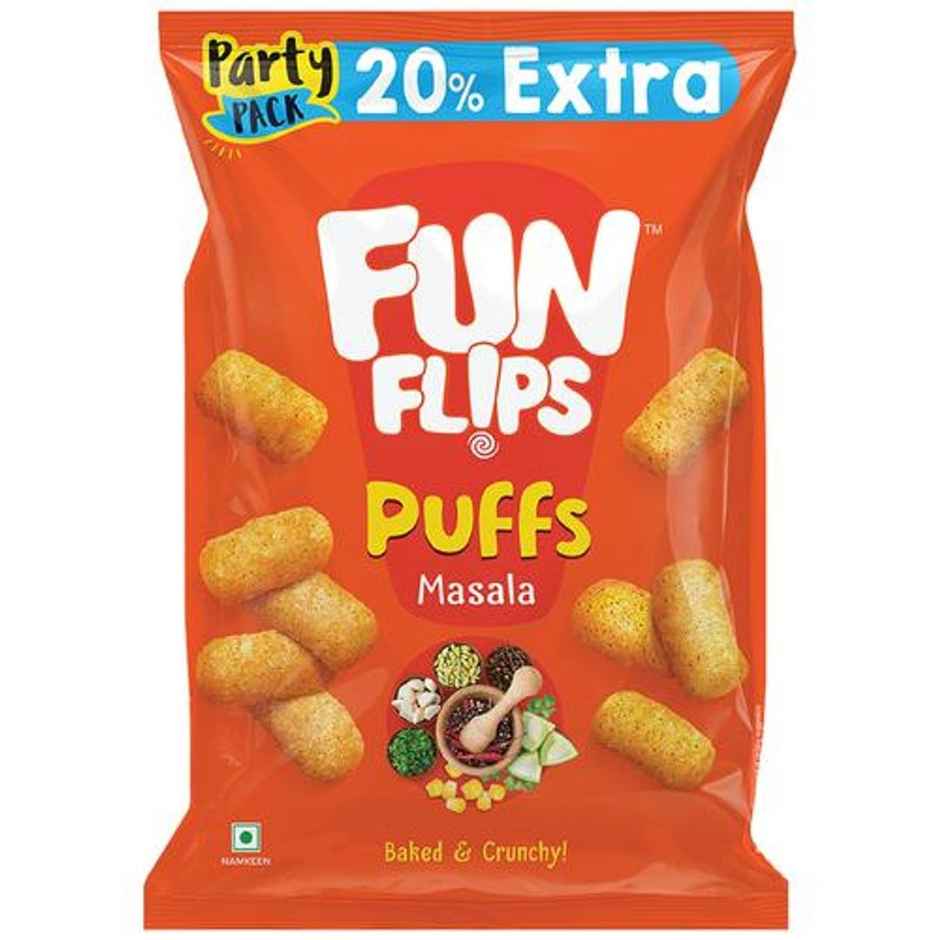 Fun Flips Puffs Masala Healthy Baked Snacks