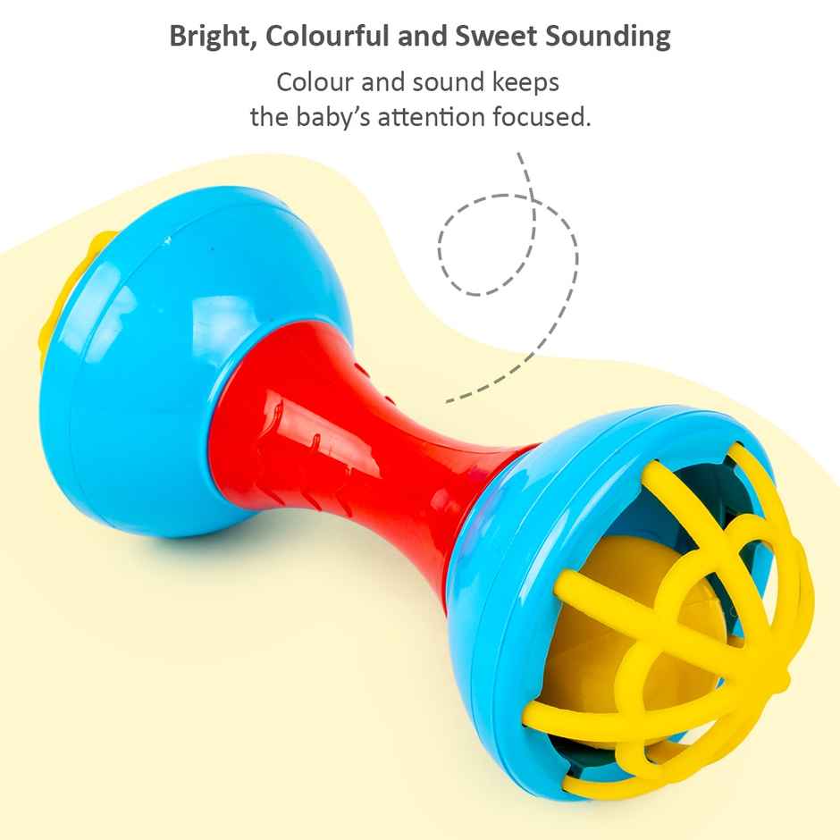 Ratna's Junior Dumbell Rattle | PVC | Assorted