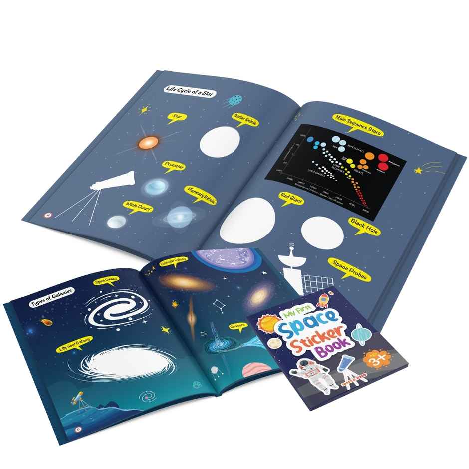 My First Sticker Book | Space | Activity Book for Kids with 45+ Stickers | Age 3+ Years