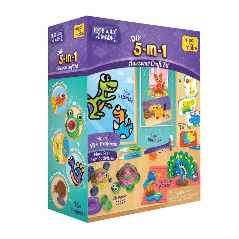 Imagimake 5-in-1 Awesome Craft Kit