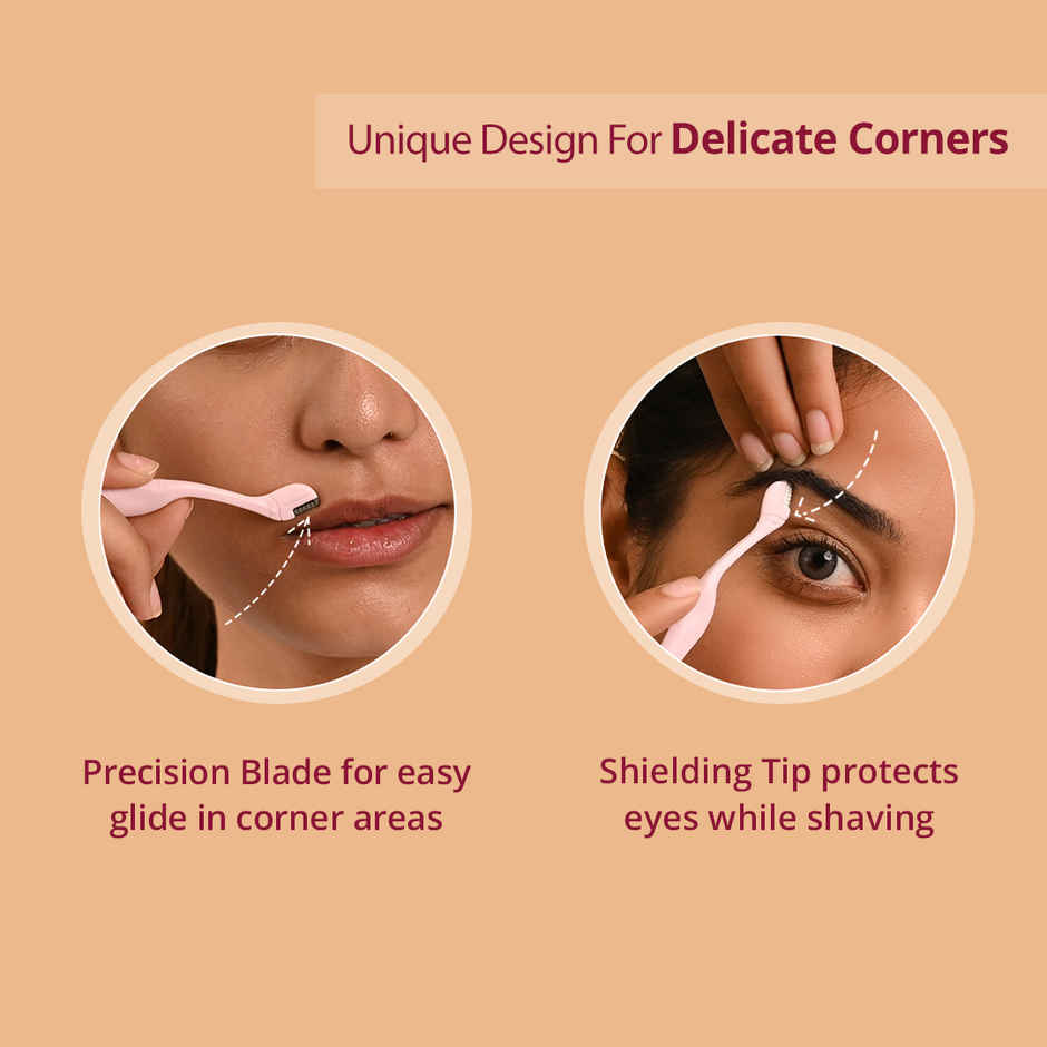 Carmesi Eyebrow Razor | For Salon-Like Eyebrows | Safe And Hygienic | Pack of 3