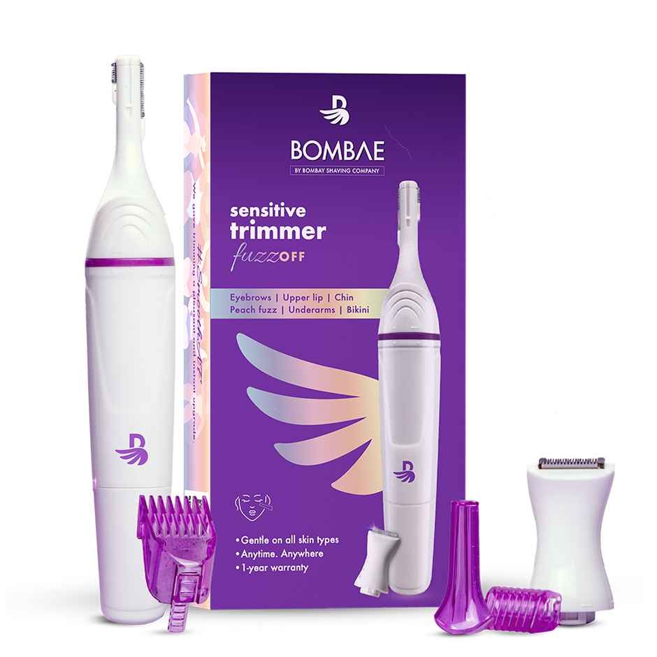 Bombae 6-in-1 Trimmer for Bikini & Facial Hair Removal