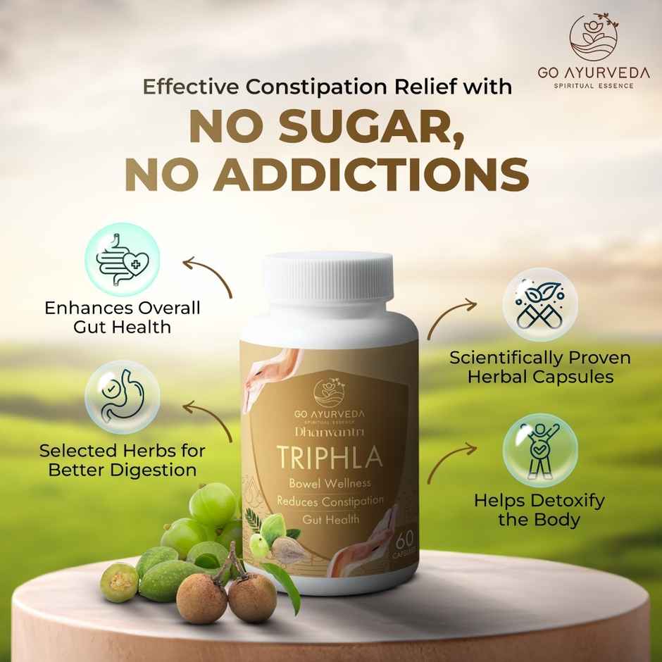 Go Ayurveda Dhanvantri Triphla Capsules