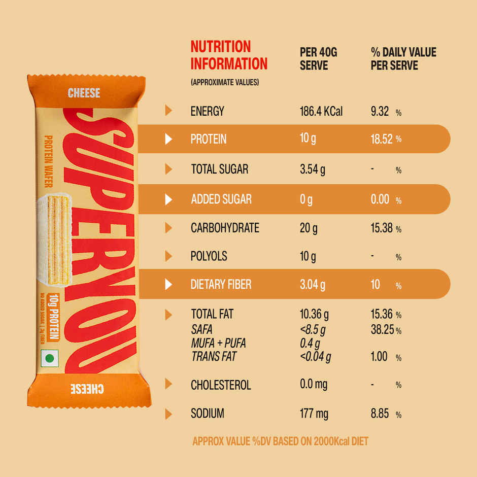 Superyou Cheese Protein Wafer Bar