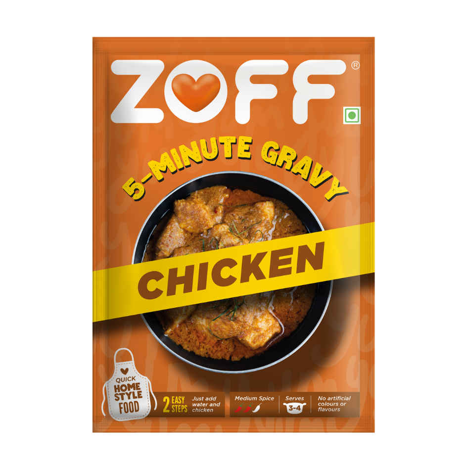 Zoff 5Mins Gravy Chicken (90g) & Licious Chicken (Skinless) - Curry Cut (Large) (450g) Combo