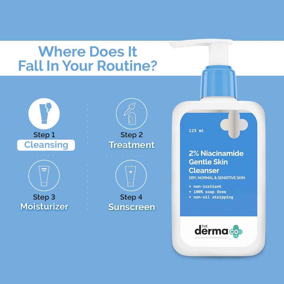 The Derma Co 2% Niacinamide Gentle Skin Cleanser