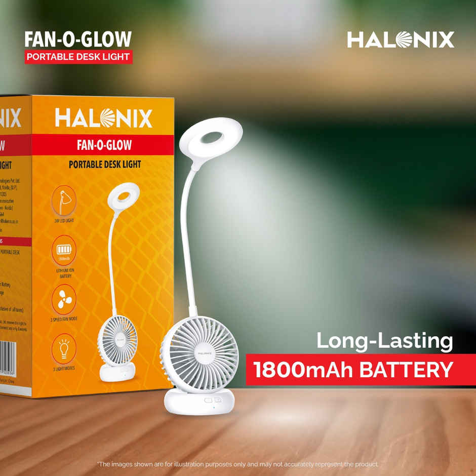 Halonix Fan-O-Glow Study Lamp