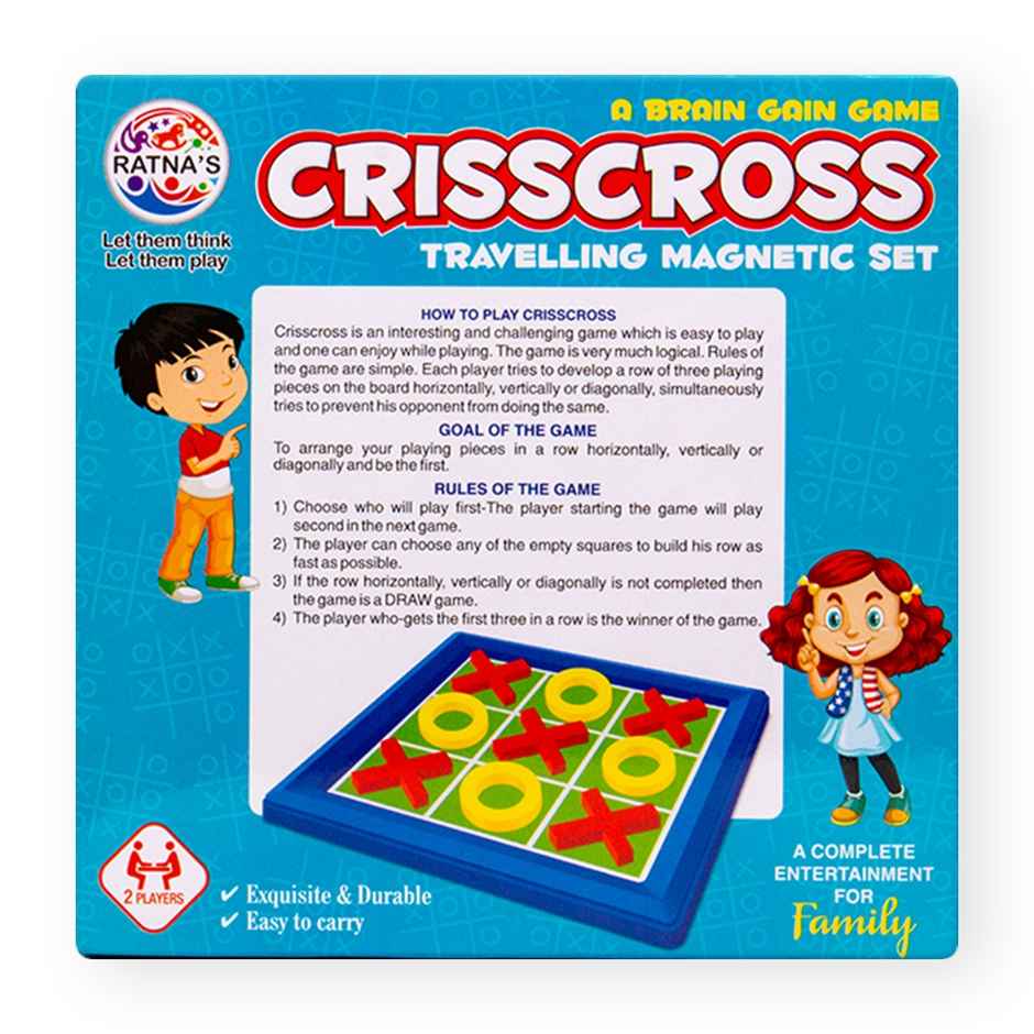 Ratna's Criss Cross Travelling Magnetic Set | Assorted