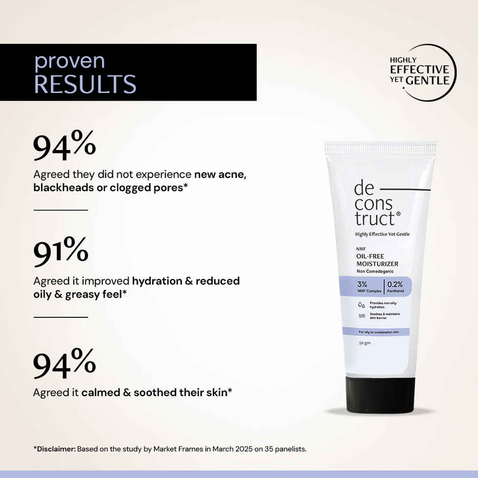 Deconstruct Brightening Lip Balm Spf 50 | Vitamin C & Resorcinol | Moisturizes & Brightens (4g) & Deconstruct Gel Sunscreen Spf 55+ Pa+++ | In Vivo Tested | Matte, Lightweight & Airy, Non-Greasy (50g) & Deconstruct Oil-Free Moisturizer | Lightweight, Non-Sticky, Non-Comedogenic | For Oily Skin (50g) & Deconstruct 10% Vitamin C Serum For Oily Skin | Clinically Tested | 30 Ml (30ml) Combo