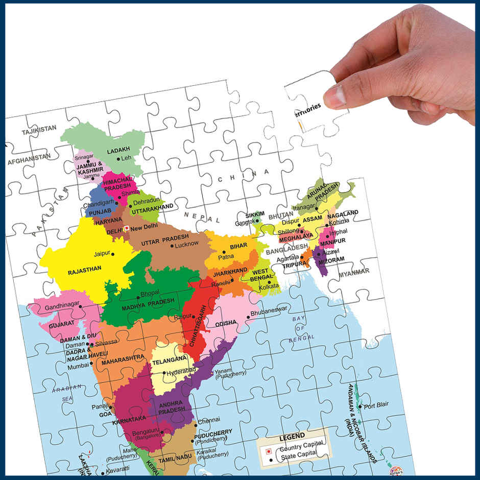 Ratna's India Map Jigsaw