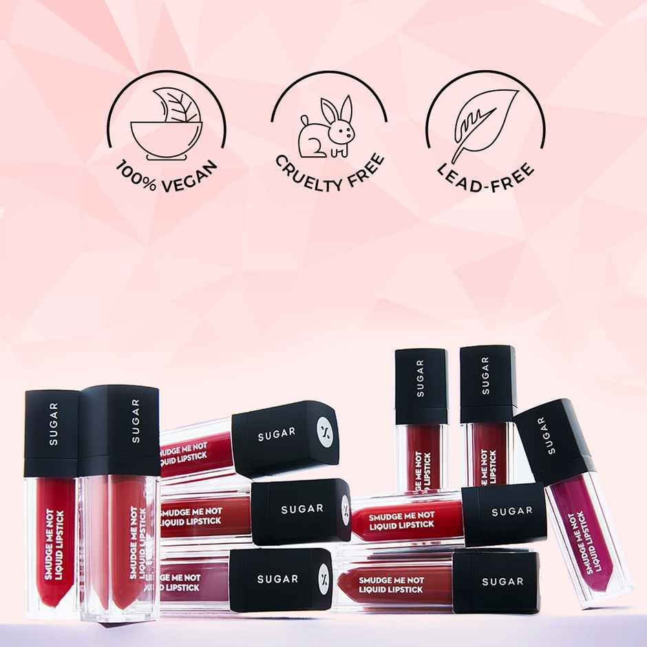 SUGAR Cosmetics Me Not Liquid Lipstick - Fine Wine (Burgundy Red) | Cruelty Free