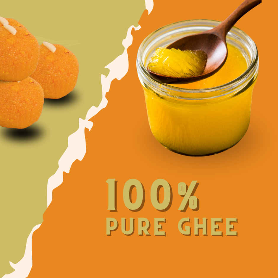 Daadi's Motichoor Ghee Laddoo | Sweet & Delicious