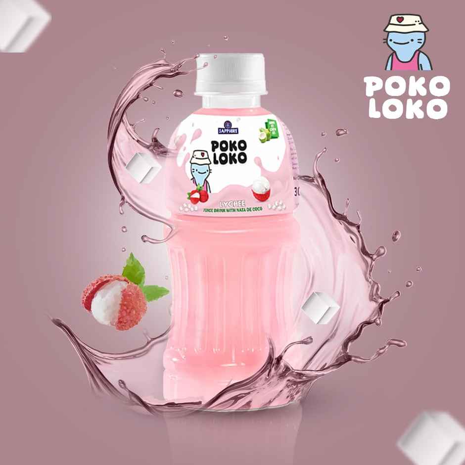 Sapphire Poko Loko Lychee Nata Drink