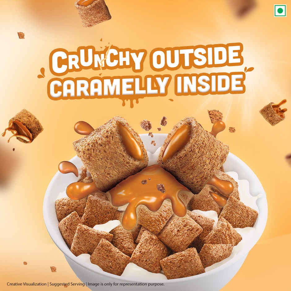 Kellogg's Chocos Fills | Caramel flavoured | 0% Maida | Multigrain