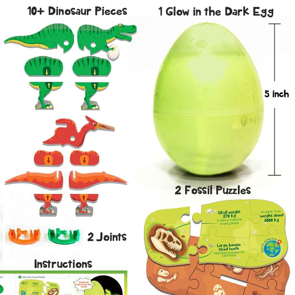 Imagimake Dino & Egg - Green