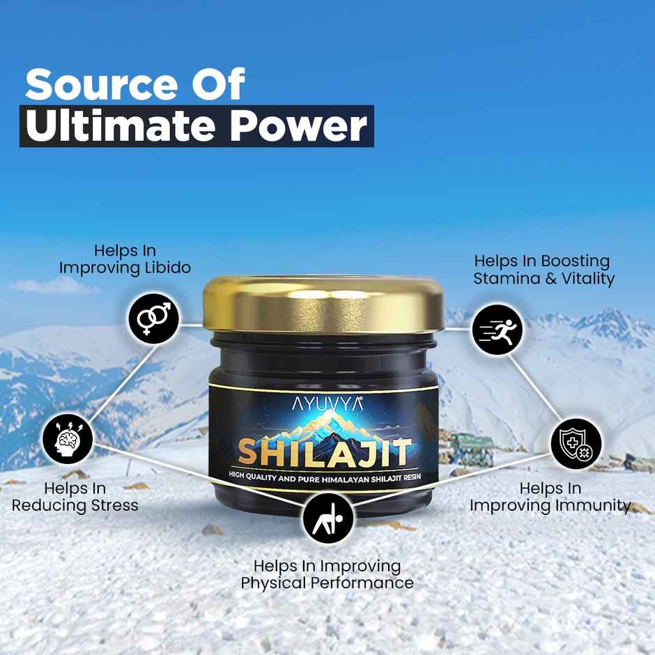 Ayuvya Himalayan Shilajit Resin, High Quality & Pure
