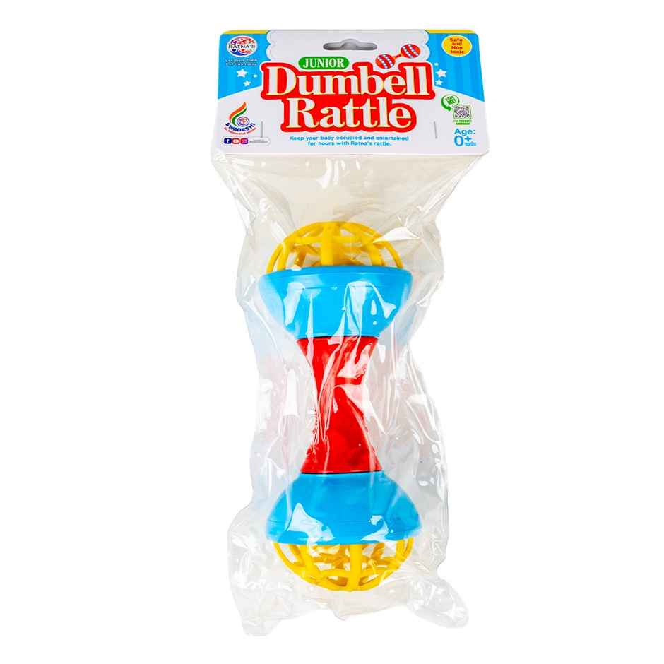 Ratna's Junior Dumbell Rattle | PVC | Assorted