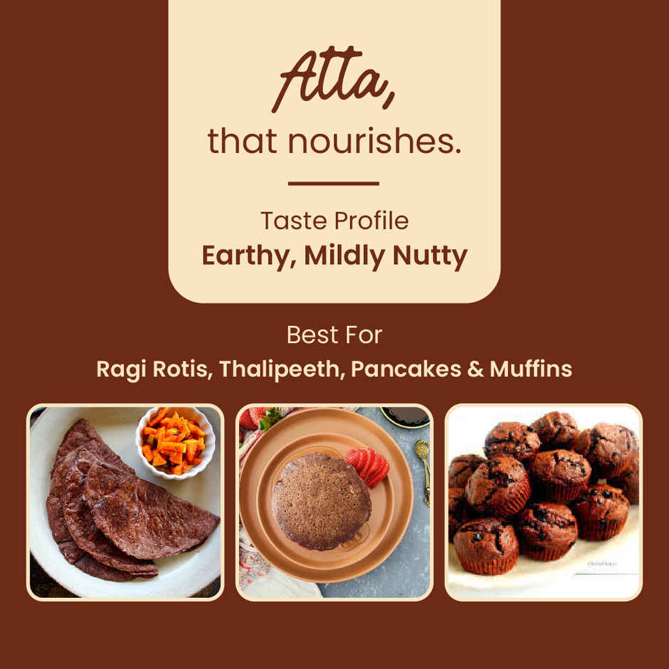 Praakritik Organic Sprouted Ragi Atta