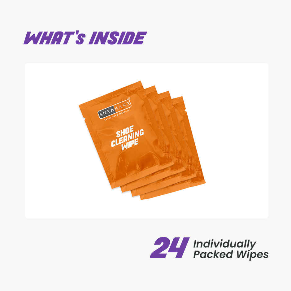 Sneakare Shoe Cleaning Wipes Pack of 24