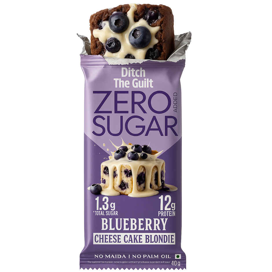 Ditch The Guilt Blueberry Cheese Cake Protein Brownie