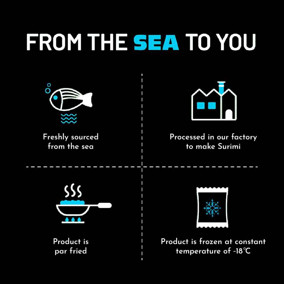 Gadre Fish Seekh Kabab | Frozen Ready To Cook Seafood Snack