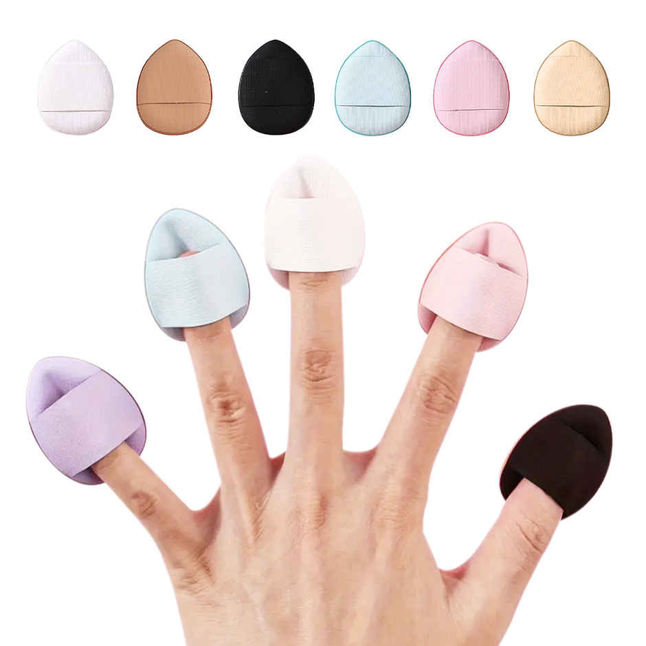 Gleva Finger Makeup Puff | Multicolour