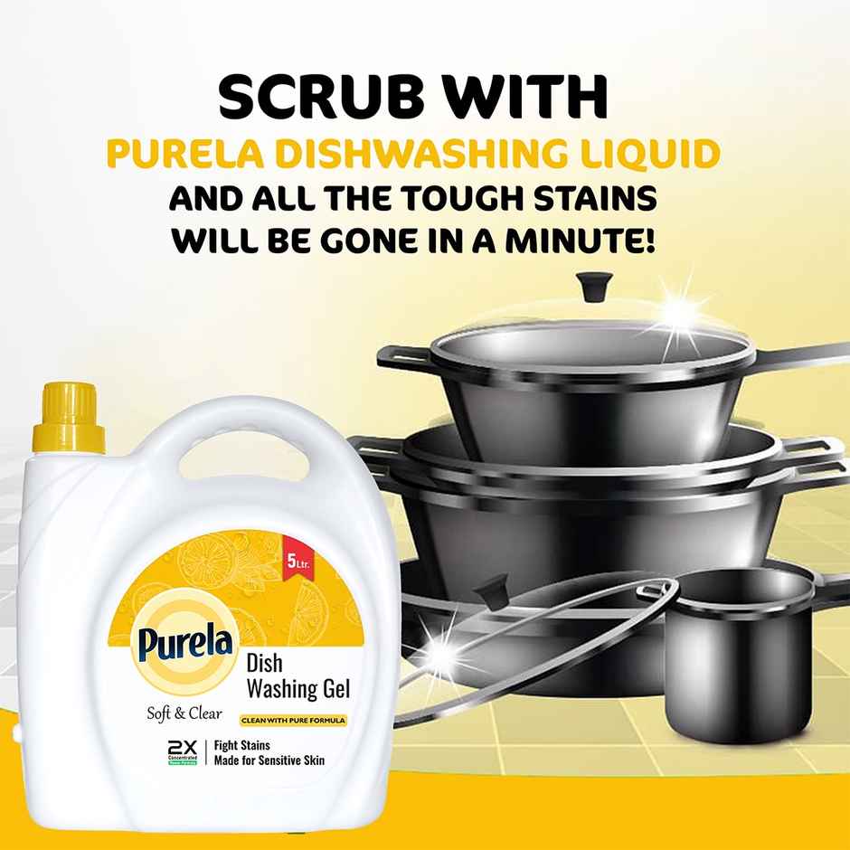 Purela Lime And Basil Fragrance Dishwash Liquid Gel