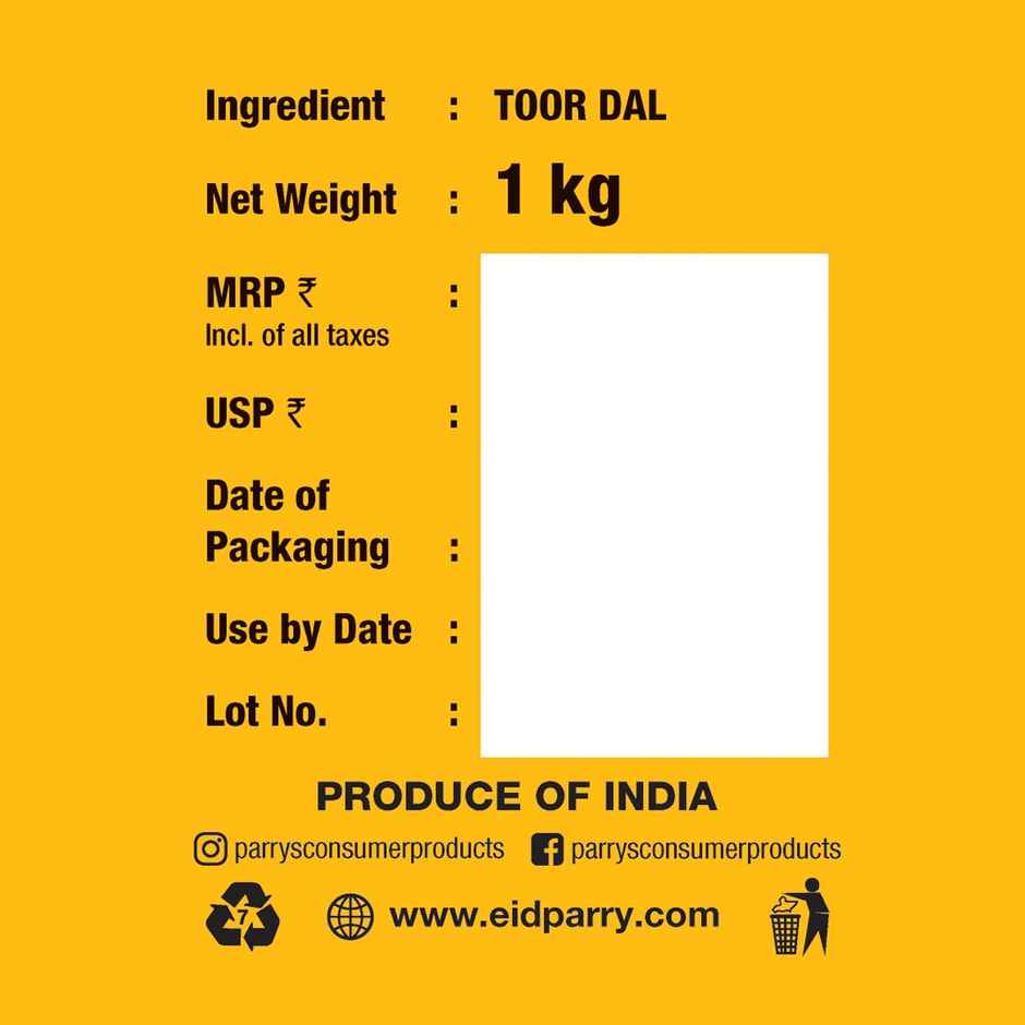 Parry's Toor Dal Unpolished