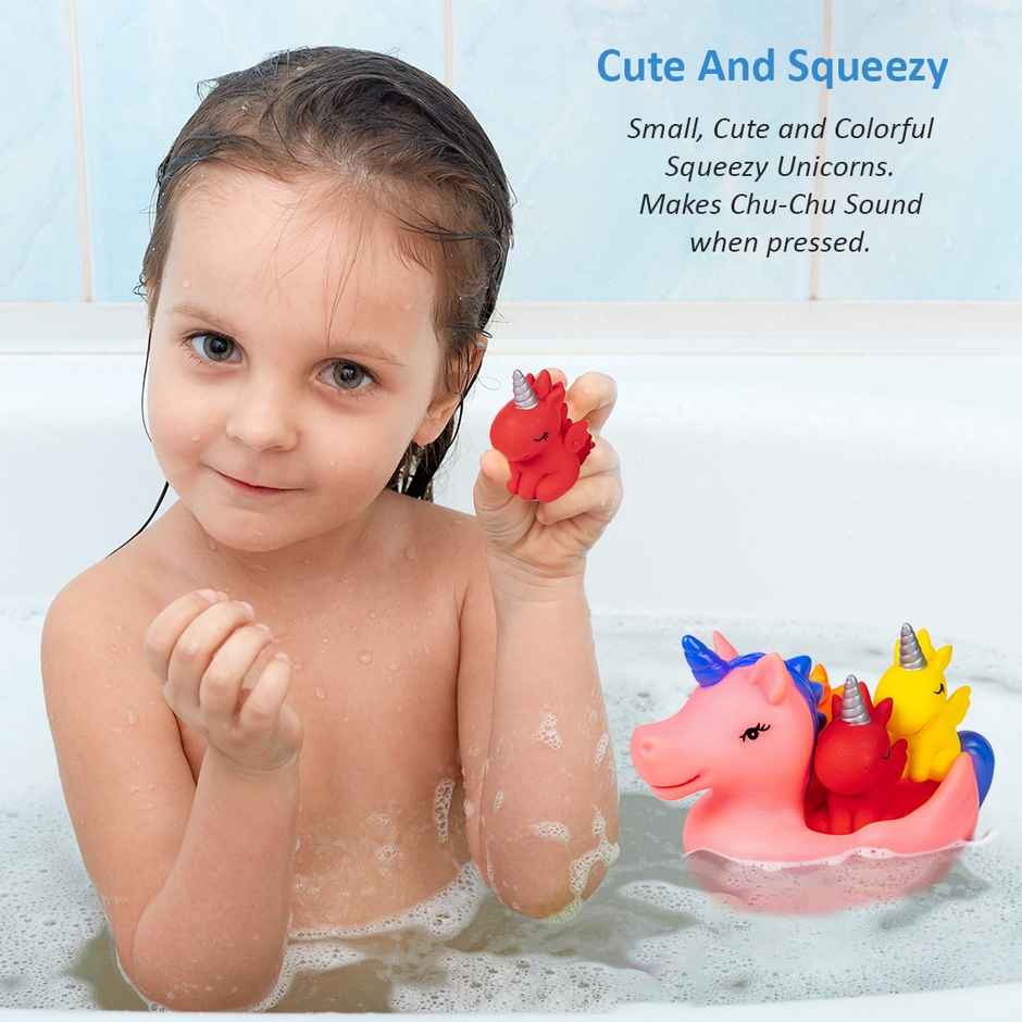 Ratna's Squeezy Bath Buddies Unicorn 3 Pcs