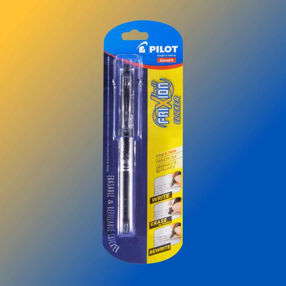 Pilot Frixion Clicker 0.7Mm Fine Point Pen | Black Ink, 1 Pcs