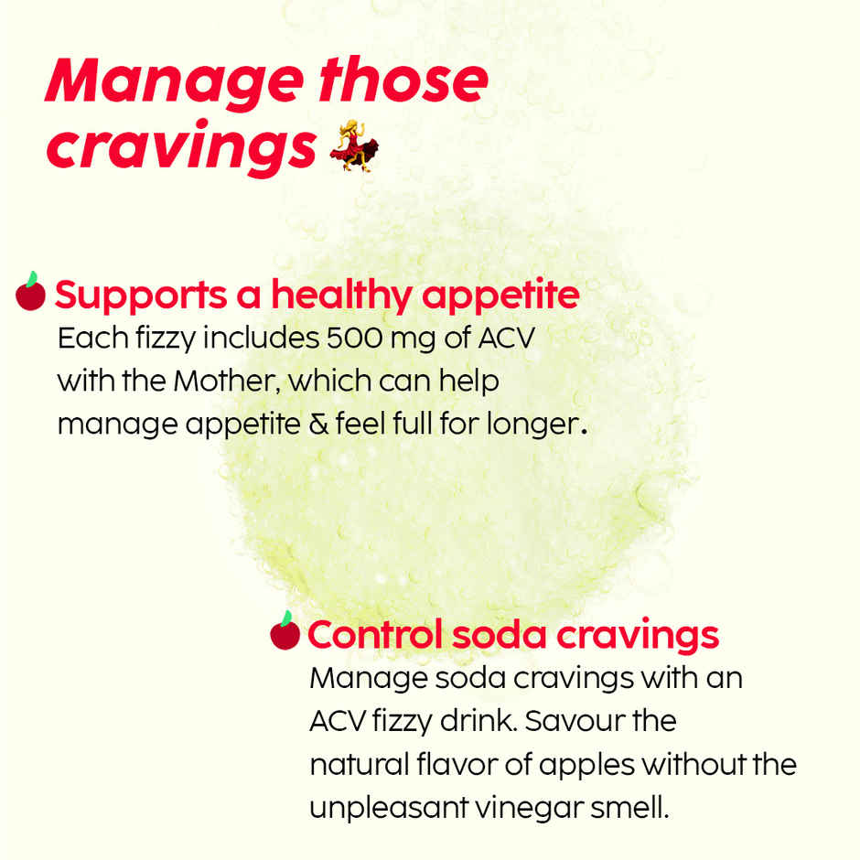 Plix Apple Cider Vinegar Effervescent for Weight Loss (Mango) - Pack Of 1