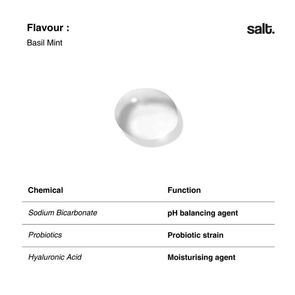 Salt Balance Mouthwash Alkaline Probiotic With Basil Mint Flavor
